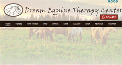 Desktop Screenshot of dreamequinetherapycenter.org