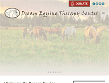 Tablet Screenshot of dreamequinetherapycenter.org